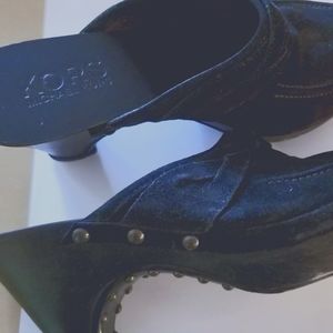 Michael Kors Black Suade clogs. Barely worn.